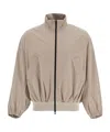 Fear Of God High Necked Vented Track Jacket With In Neutral