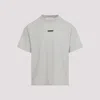 Fear Of God Long-sleeved T-shirt With Ribbed Crew Neck And Signature Logos In Neutral