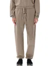 Fear Of God Relaxed Fit Sweatpants With Drawstring Cuffs And Logo Detail