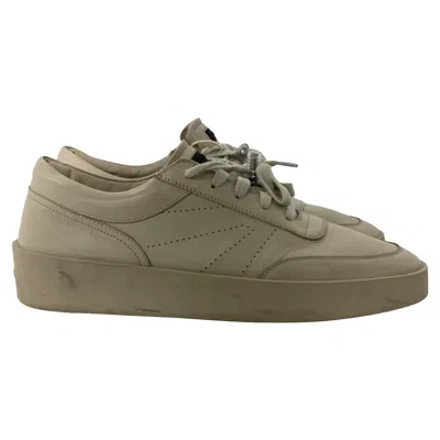 Fear Of God Vintage Tennis Low Top Sneakers In Light Beige Leather