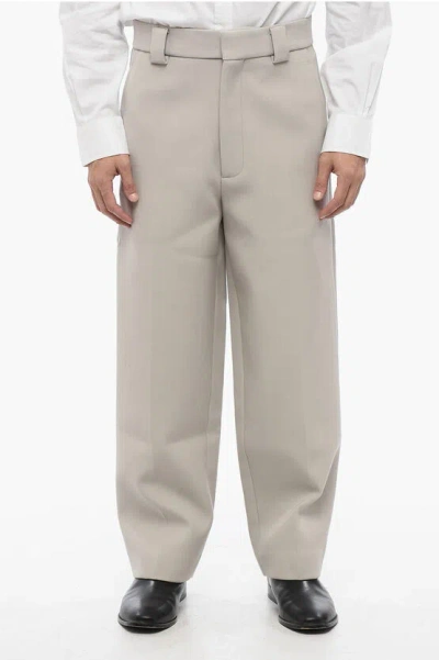 Fear Of God Virgin Wool Blend Pants With Belt Loops In Purple