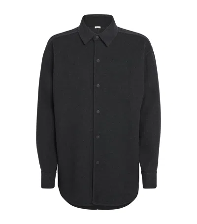 Fear Of God Virgin Wool-cashmere Overshirt In Black