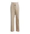 Fear Of God Virgin Wool-cotton Drawstring Trousers In White