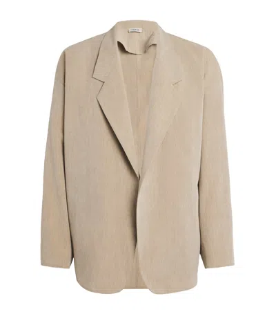 Fear Of God Virgin Wool-cotton Unlined California Blazer In Neutral