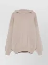 Fear Of God Virgin Wool Hooded Knit Sweater In Neutrals