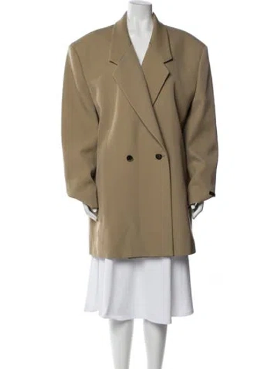 Pre-owned Fear Of God Virgin Wool Peacoat W/ Tags In Neutral