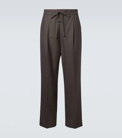 Fear Of God Virgin Wool Straight Pants In Gray