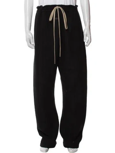 Pre-owned Fear Of God Virgin Wool Sweatpants In Black