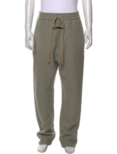 Pre-owned Fear Of God Virgin Wool Sweatpants In Green
