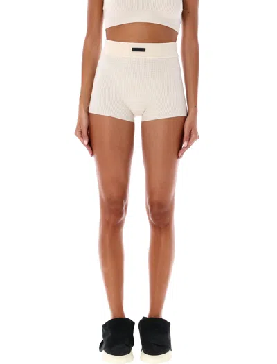 Fear Of God Snug-fit Knit Boxer Shorts With Elastic Waistband In White