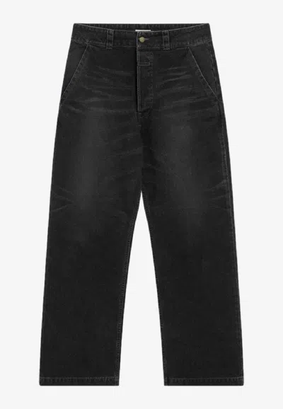 FEAR OF GOD WASHED-EFFECT STRAIGHT-LEG JEANS
