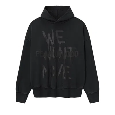 Pre-owned Fear Of God We Won't Move Hoodie 'black' | Men's Size Xxl