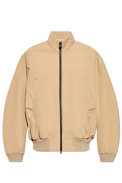 Fear Of God Weighted Twill Bomber Jacket In Beige