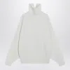Fear Of God White Turtleneck Sweater In Wool In White