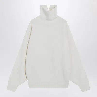 Fear Of God White Turtleneck Sweater In Wool