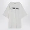 Fear Of God Eternal Oversized Logo-detailed Cotton-jersey T-shirt In White