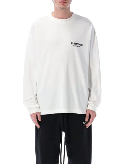 Fear Of God White Long Sleeves Logo T-shirt