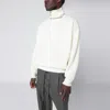 Fear Of God White Turtleneck Sweater In Wool In White