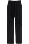 FEAR OF GOD WIDE LEG BLACK COTTON AND WOOL PANTS