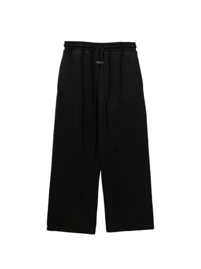 Fear Of God Wide Leg Drawstring Waist Relaxed Shorts In Black