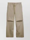 Fear Of God Wide Leg Trousers Elastic Waistband In Neutral