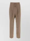 Fear Of God Wide Leg Wool Trousers Featuring Pockets In Brown