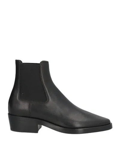Fear Of God Woman Ankle Boots Black Size 7 Leather