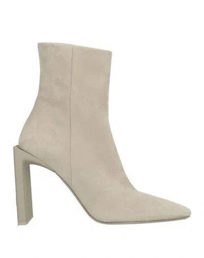 Fear Of God Woman Ankle Boots Grey Size 9 Leather