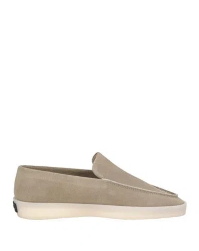 Fear Of God Woman Loafers Light Grey Size 7 Leather