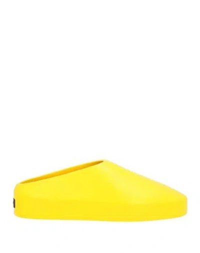 Fear Of God Woman Mules & Clogs Marigold Size 9 Rubber In Yellow