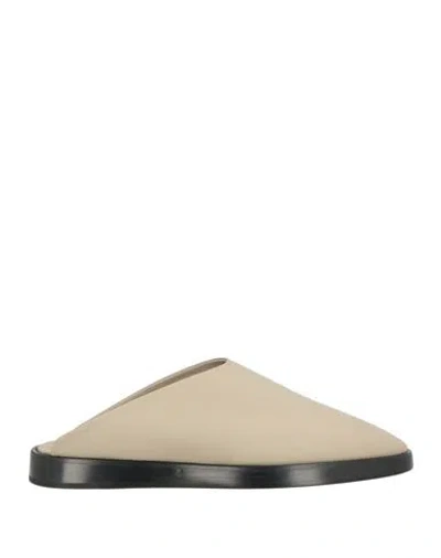 Fear Of God Woman Mules & Clogs Taupe Size 8 Leather In Neutral