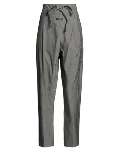 Fear Of God Woman Pants Grey Size Xs Cotton, Virgin Wool, Elastane In Gray