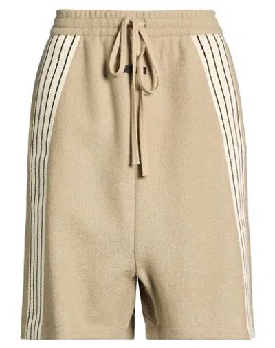 Fear Of God Woman Shorts & Bermuda Shorts Camel Size M Virgin Wool, Cotton In Neutral