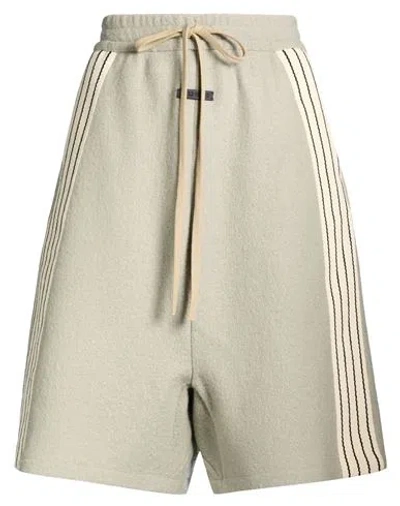 Fear Of God Woman Shorts & Bermuda Shorts Light Grey Size L Virgin Wool, Cotton In Gray