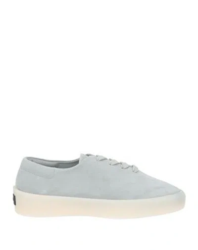 Fear Of God Woman Sneakers Light Grey Size 7 Leather In Blue