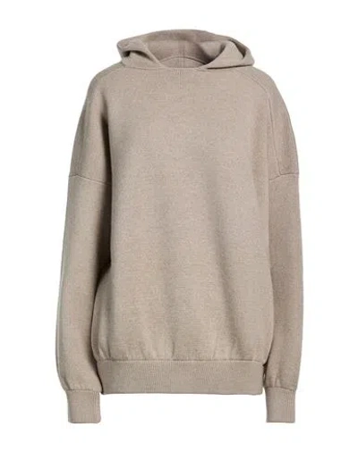 Fear Of God Woman Sweater Taupe Size S Virgin Wool In Gray