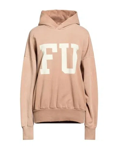 Fear Of God Woman Sweatshirt Light Brown Size Xs Cotton, Elastane In Beige