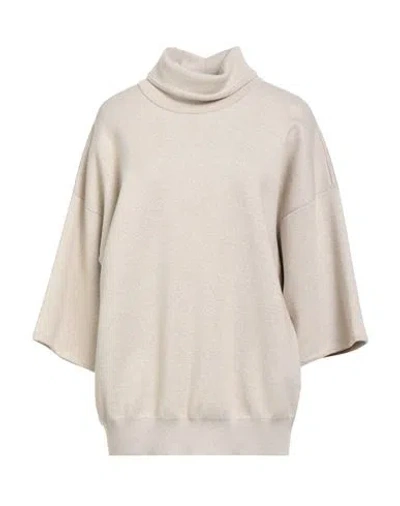 Fear Of God Woman Turtleneck Beige Size S Virgin Wool In White