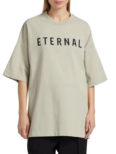 Fear Of God Women's Eternal Cotton T-shirt In Gray