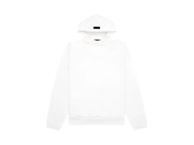Pre-owned Fear Of God Women's  Essentials Classic Fit Hoodie In Cloud White