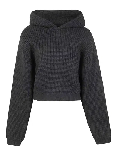 Fear Of God Womens Heavy Waffle 90`s Hoodie In Black