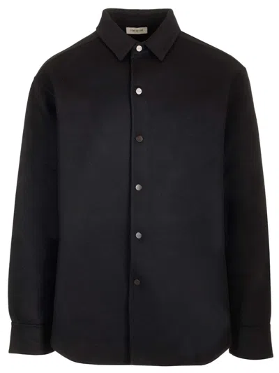 Fear Of God Wool And Cashmere Overshirt Jackets Black