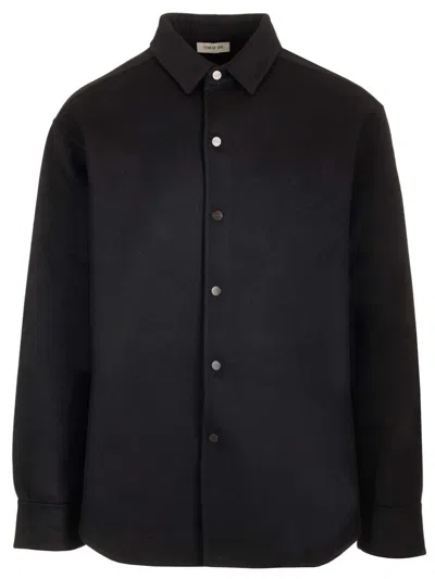 Fear Of God Wool And Cashmere Overshirt Jackets Black