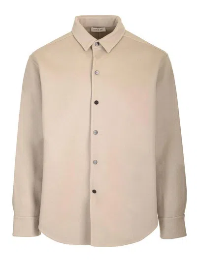 Fear Of God Wool And Cashmere Overshirt In Neutral