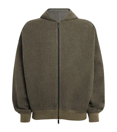 Fear Of God Wool-blend Hoodie In Black