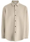 Fear Of God Beige Wool Cashmere Overshirt In Beige