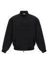 Fear Of God Black Nylon Bomber With High Collar In Black