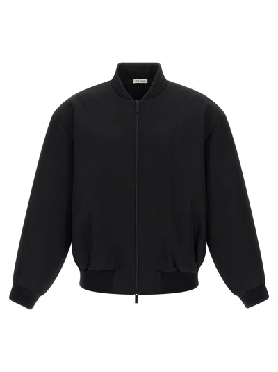 Fear Of God Wool Bomber Jacket In Black