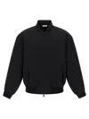 Fear Of God Black Nylon Bomber With High Collar In Black