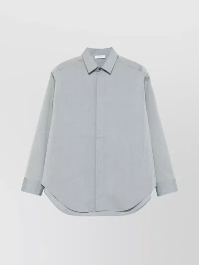 FEAR OF GOD WOOL COTTON BLEND LONGLINE SHIRT